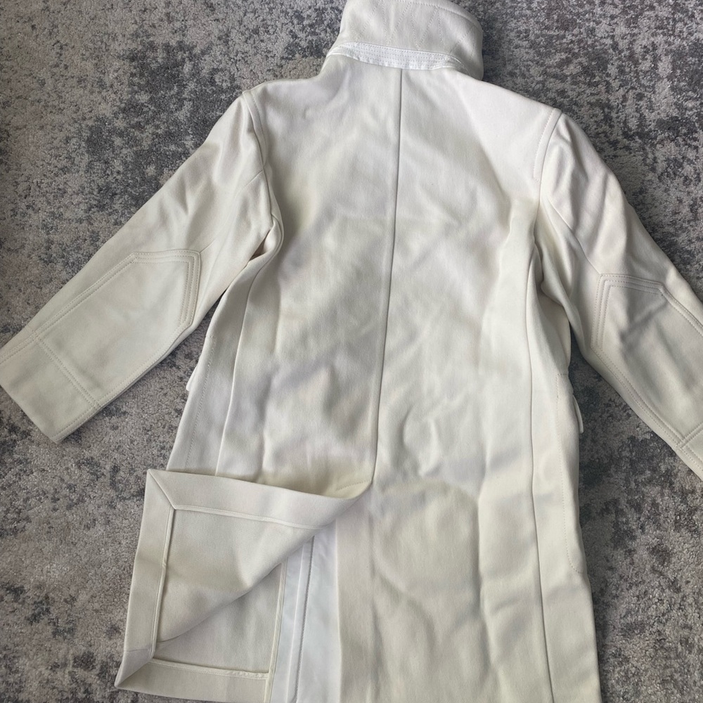 ZARA SRPLS ICE/CT 03 WOOL COAT OYSTER WHITE WOMEN - Picture 2 of 16